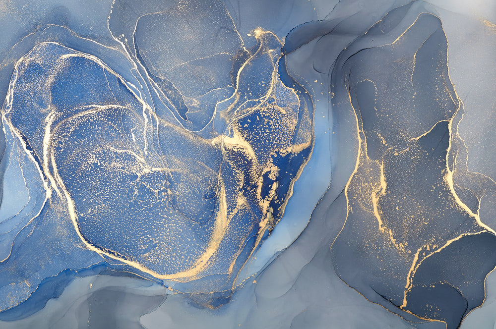 Abstract colorful background, wallpaper. Mixing acrylic paints. Modern art. Marble texture. Alcohol ink colors translucent
