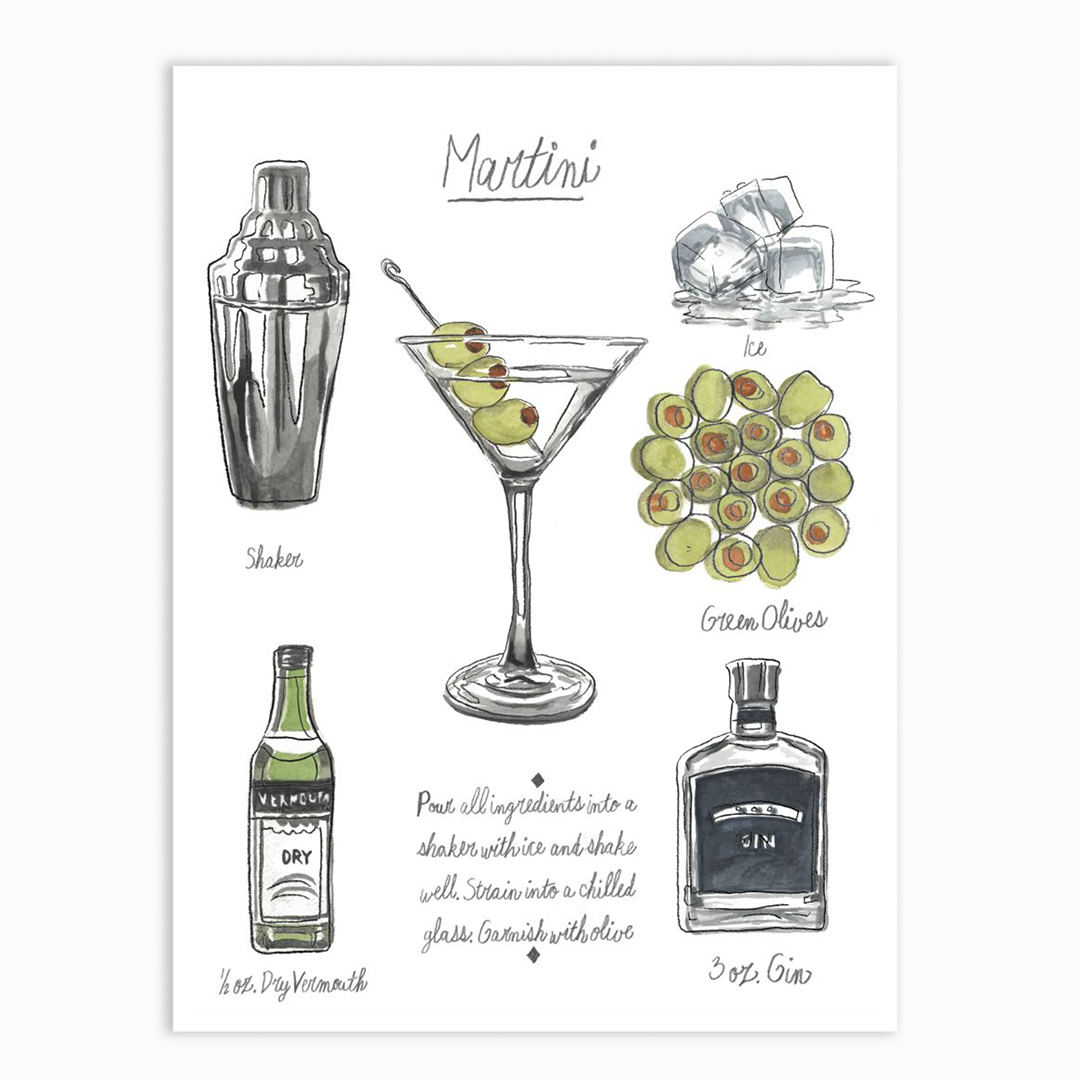Classic Cocktails - Martini & Sidecar set