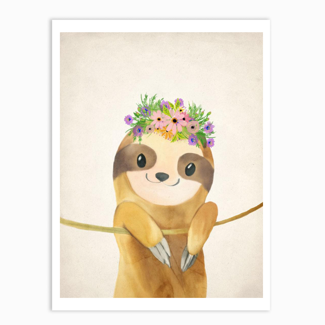 Floral Sloth 1