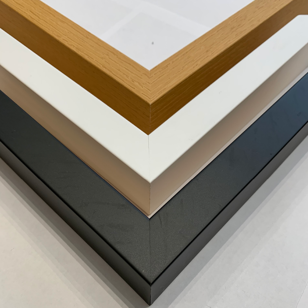 White wooden square frame gallery wall bundle - 6 frames