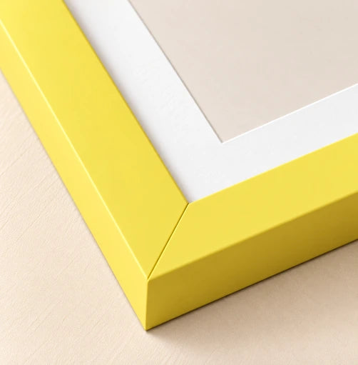 Yellow Wooden Picture Frame