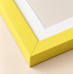 Yellow Wooden Picture Frame