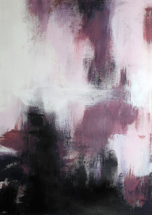 Abstract textured acrylic painting