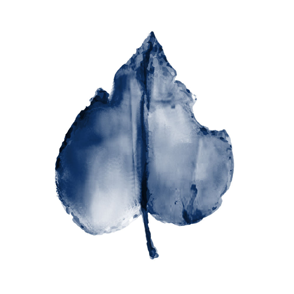 Navy Leaf Print 2