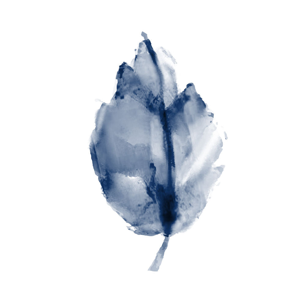Navy Leaf Print 3