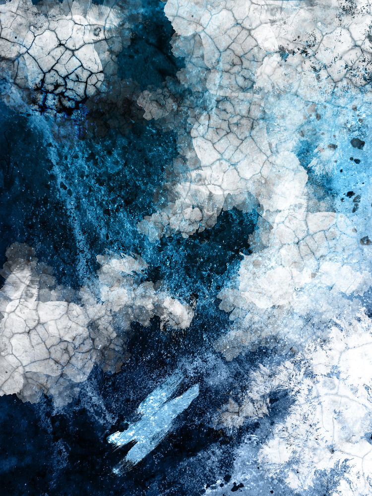 Navy White Abstract