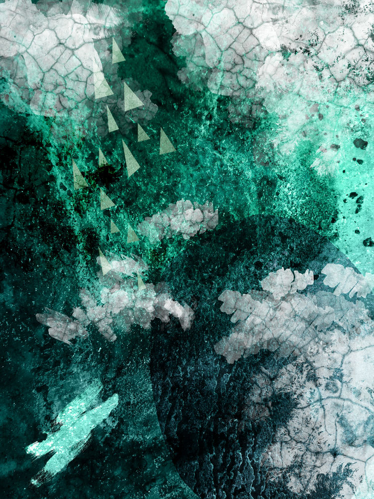 Teal Abstract B