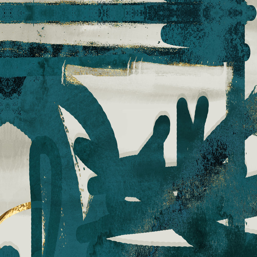 Teal Flare Square A