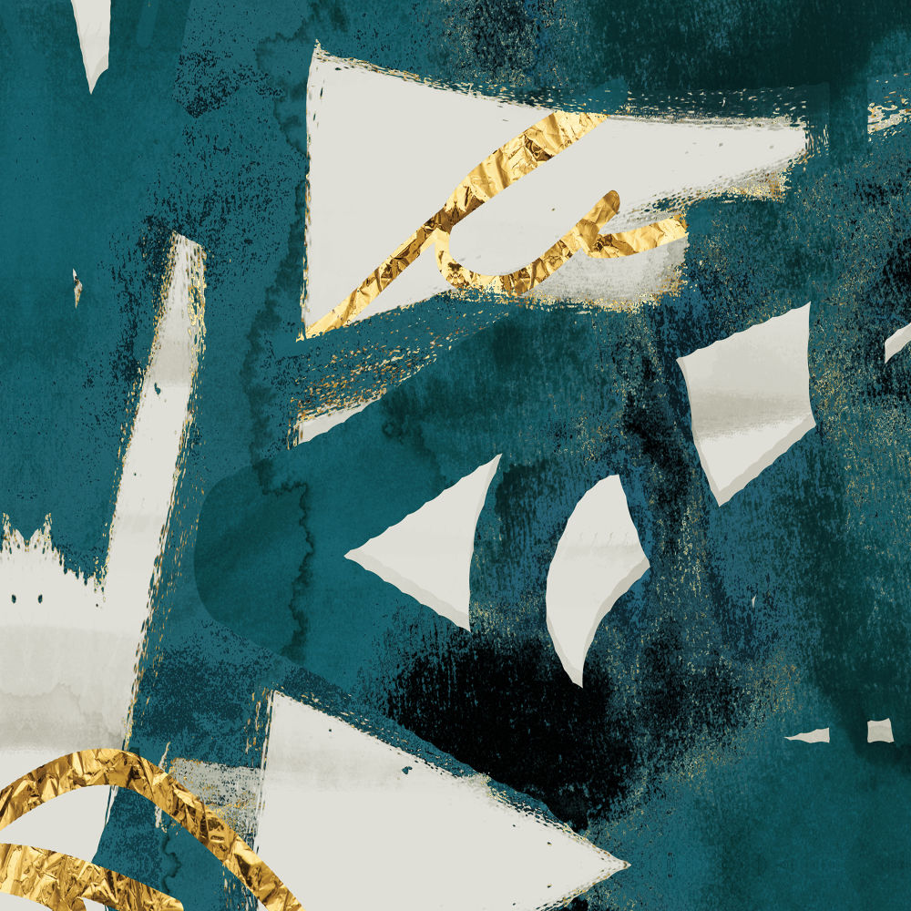 Teal Flare Square B