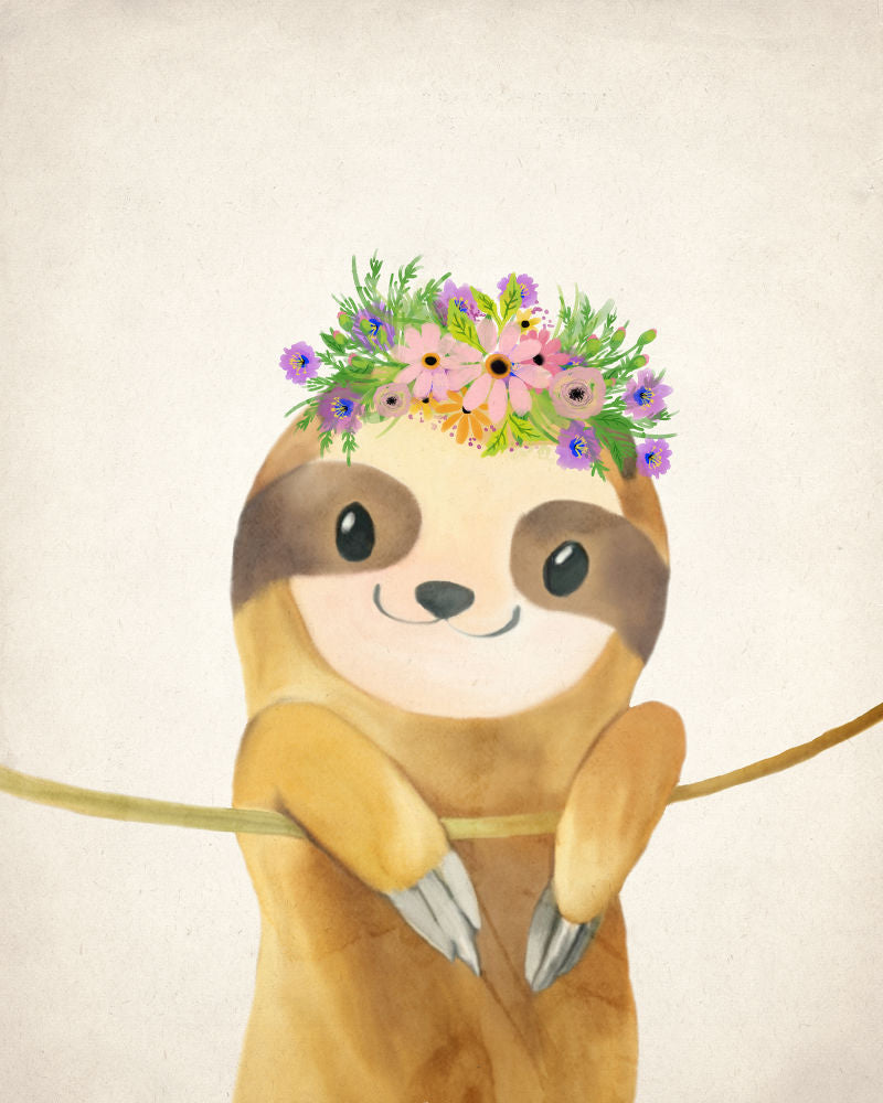 Floral Sloth 1