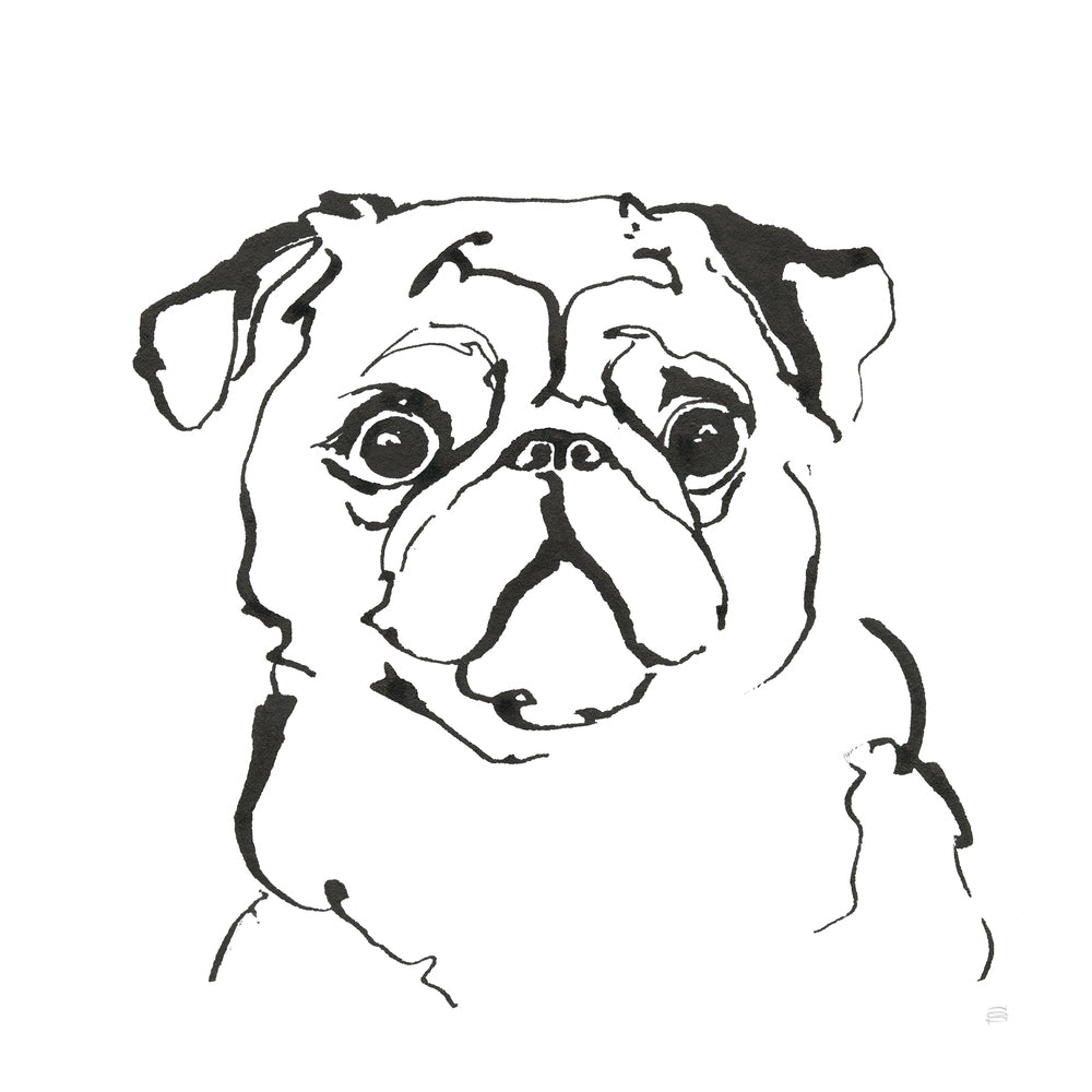 Line Dog Pug I