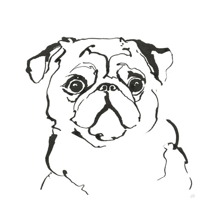 Line Dog Pug I