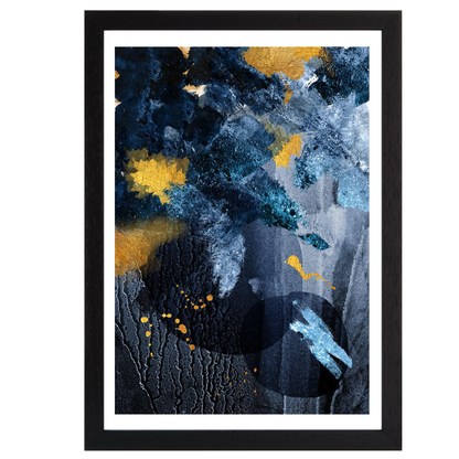 Abstract Blue and Gold