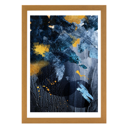 Abstract Blue and Gold
