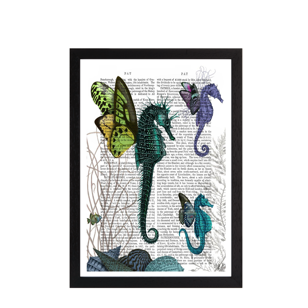 Seahorse Trio With Wings