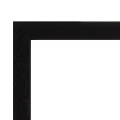 Square thin black wooden frame