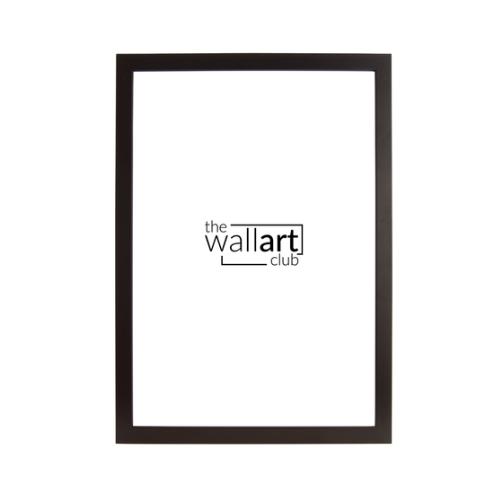 4 Piece Black Wooden Picture Frame Set, 1 x A3 frame, 2 x A4 frames