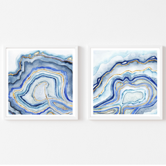 Cobalt Agate I & II set