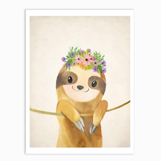 Floral Sloth 1