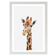 Giraffe Portrait Print
