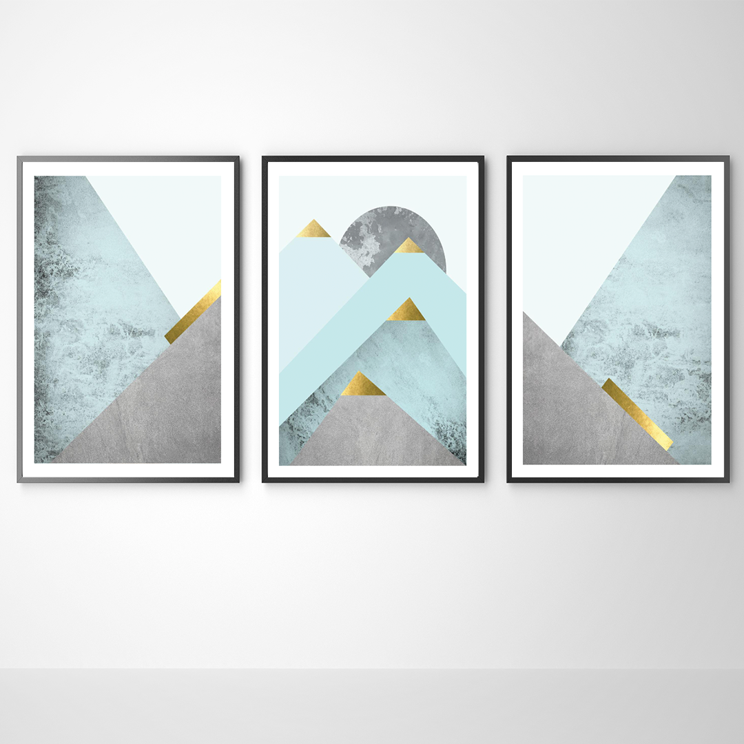 Turquoise Mountains 1, 2 & 3 set