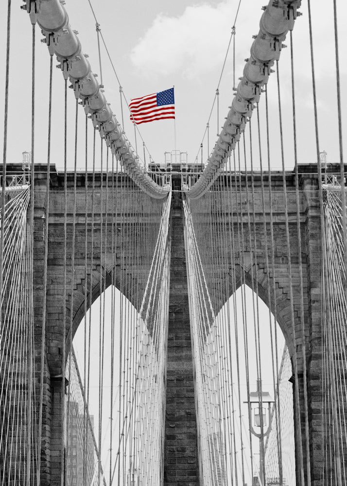 Brooklyn Bridge Tower and Cables #2