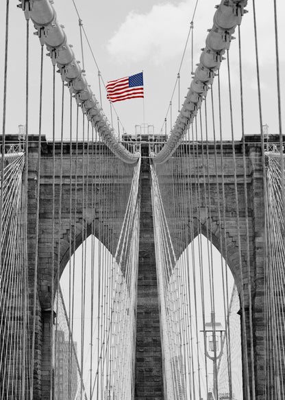 Brooklyn Bridge Tower and Cables #2