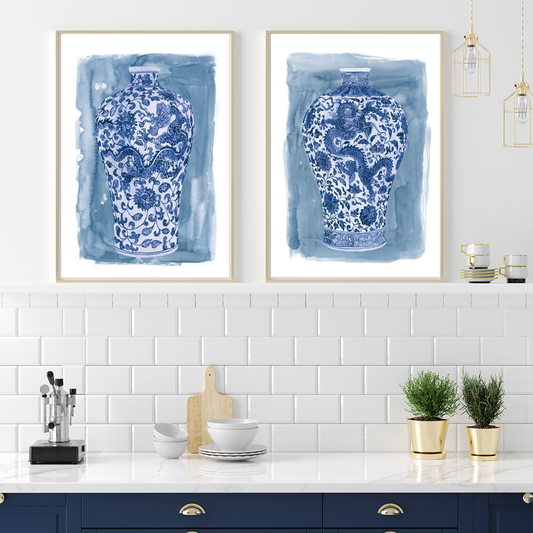Ming Vase I & II set