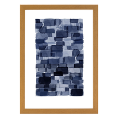 Navy Blue Watercolor Block