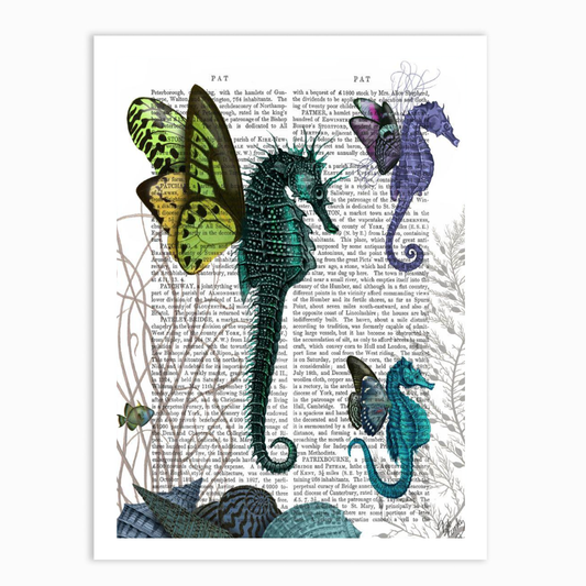 Seahorse Trio With Wings