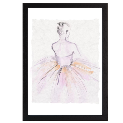 Watercolor Ballerina II