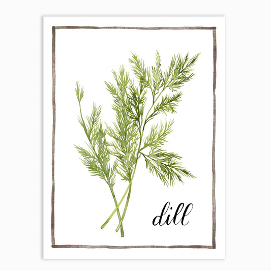 Watercolor Herbs III