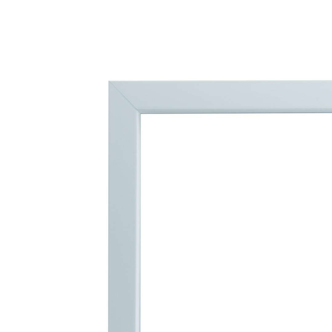 Square thin white wooden frame