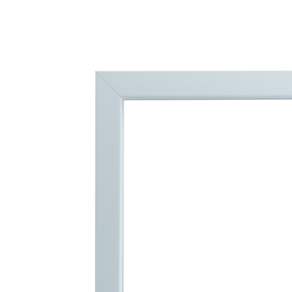 Square thin white wooden frame