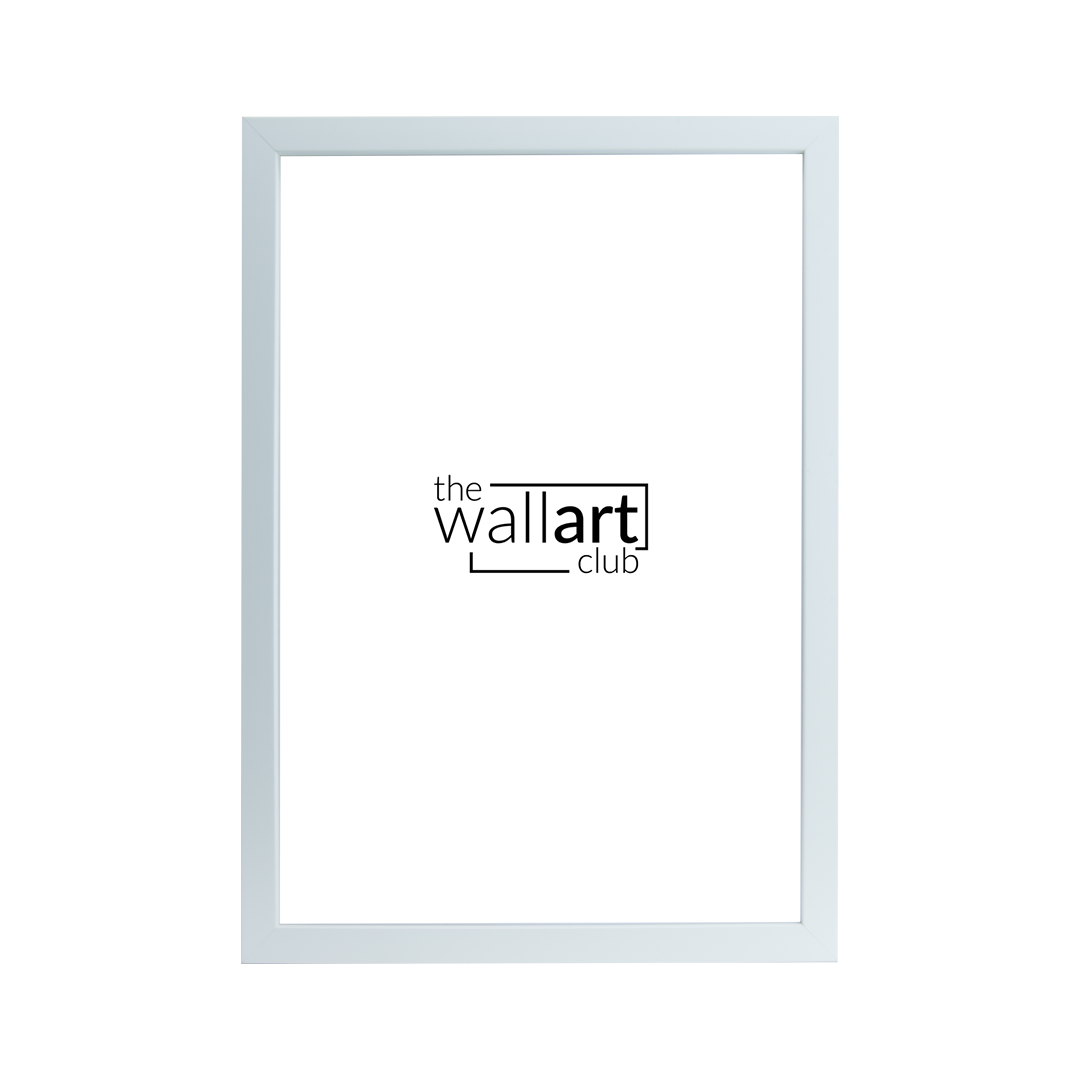 Thin white wooden frame – The Wall Art Club