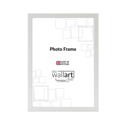 4 Piece White Wooden Picture Frame Set, 1 x A3 frame, 2 x A4 frames & 1 x A5 frame